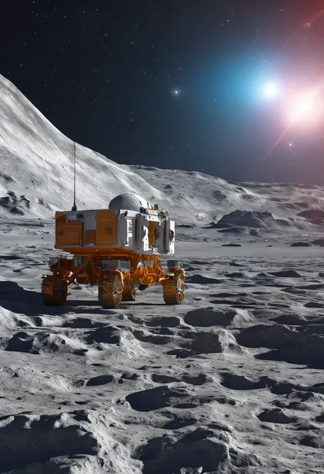 Indian Chandrayan lands on moons south pole with indian tricolour