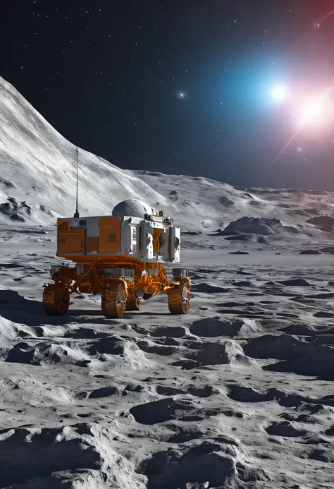 Indian Chandrayan lands on moons south pole with indian tricolour