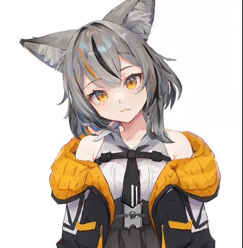 un primer plano de una persona con un atuendo de orejas de gato, anime catgirl, chica anime con orejas de gato, nekomimi, anime ...