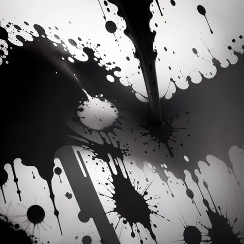 Transparent PNG available
Set of splashes, blots. Black inked splatter dirt stain splattered spray splash with drops blots isolated. Inky blots in urban stre