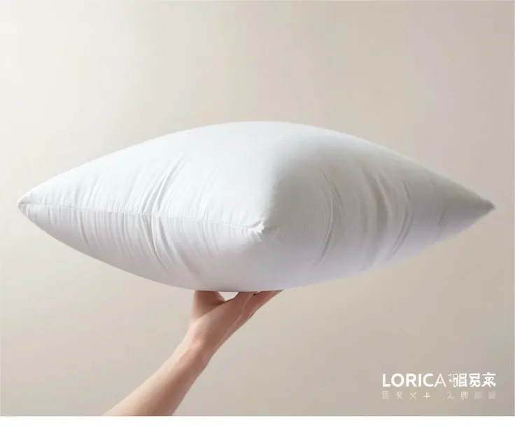 Someone holding a pillow on white background in his hand, white pillows, loreta lux, high quality realistic, ultra high quality model, Pillows, 8 0 0 mm, cushions, product introduction photos, soft!!, ultra realistic”, ultra realistic”, soft. High quality,...