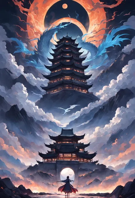 How is Daizongfu，Qi Luqing is not finished。
Creation of Zhong Shenxiu，Yin and yang cut into darkness。
Thoracic stratus，Decisive into the bird。
Will be the top，A panoramic view of the mountains。