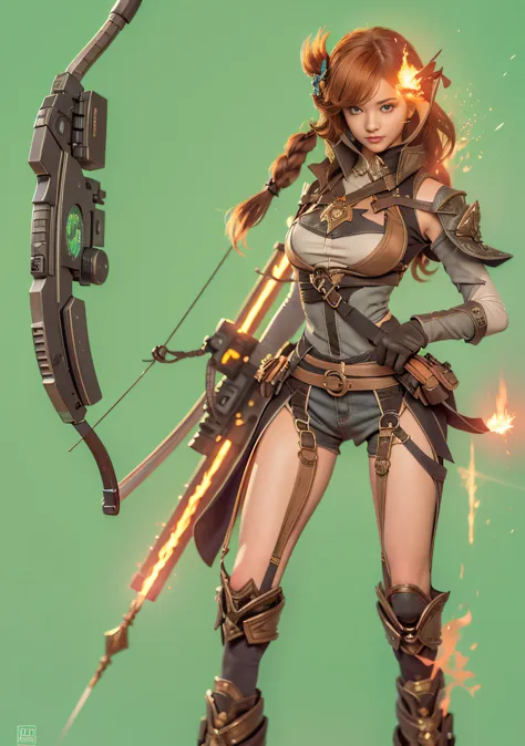 design a female character who is a skilled archer and has a strong sense of justice. she is the leader of a group of rebels figh...