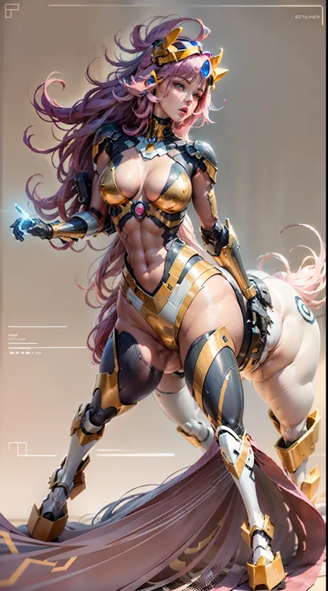 （A female centaur：1.5），She is both（Female: Centaur, half human, half horse, half horse, half horse：1.5），It is also a female Yingzhao。She blends both images，The first is：（（The head of the horse/neck/Shoulder these parts，Replaced with a beautiful female huma...