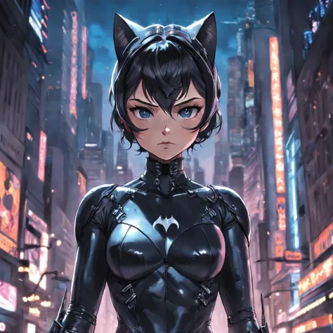 Realistic depiction of an advanced cybersuit, Catwoman из DC Comics