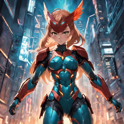 Realistic depiction of an advanced cybersuit, Hawkgirl  из DC Comics