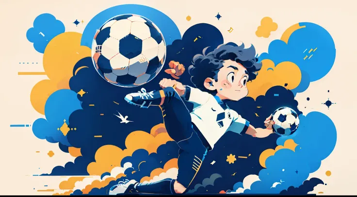 the background is a man, soccer ball, sport, soccer ball, the best ever, vectorial art, flying football, follow this and get a f...