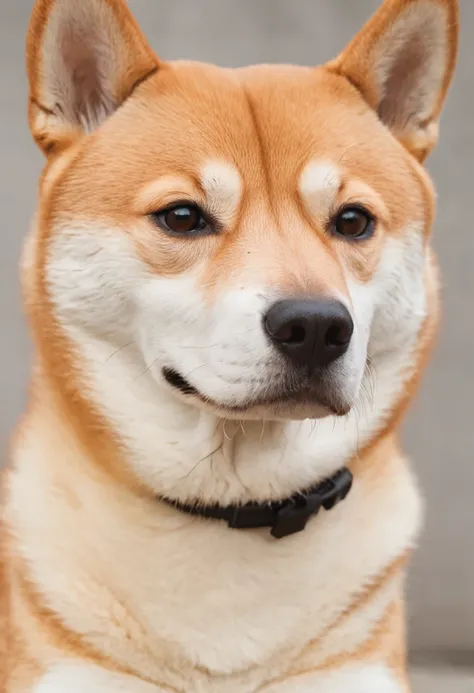 seamless integration of shiba inu head and human body