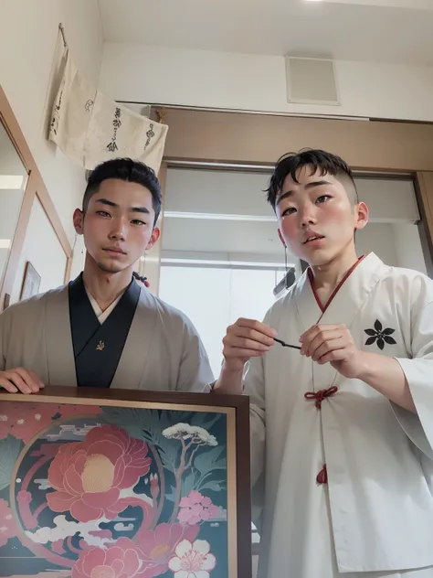 Ancient Japanese clothing young boys