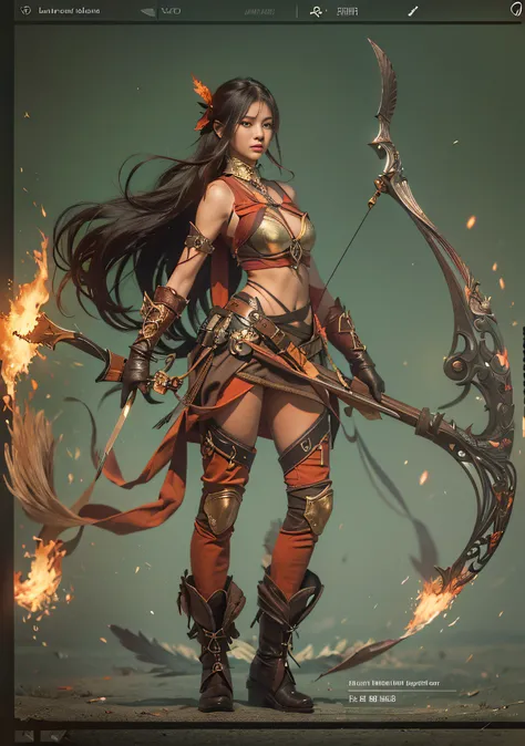 design a female character who is a skilled archer and has a strong sense of justice. she is the leader of a group of rebels figh...