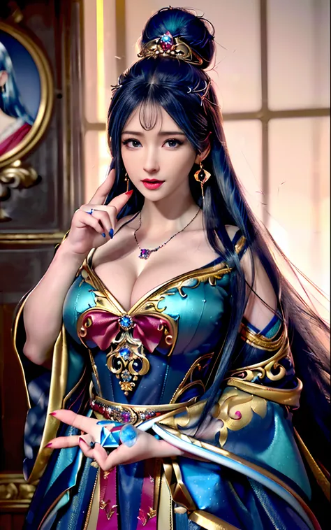 ((realisticity: 1.2)), ((realistic: 8K UHD)), ((best resolution: 8K UHD)), hyper detailed, best quality,masterpiece,highres,cg, ((1 girl hyper detailed and hyper realistic) ) , ((beautiful queen, hyper realistic and hyper detailed)),((white skin, beautiful...