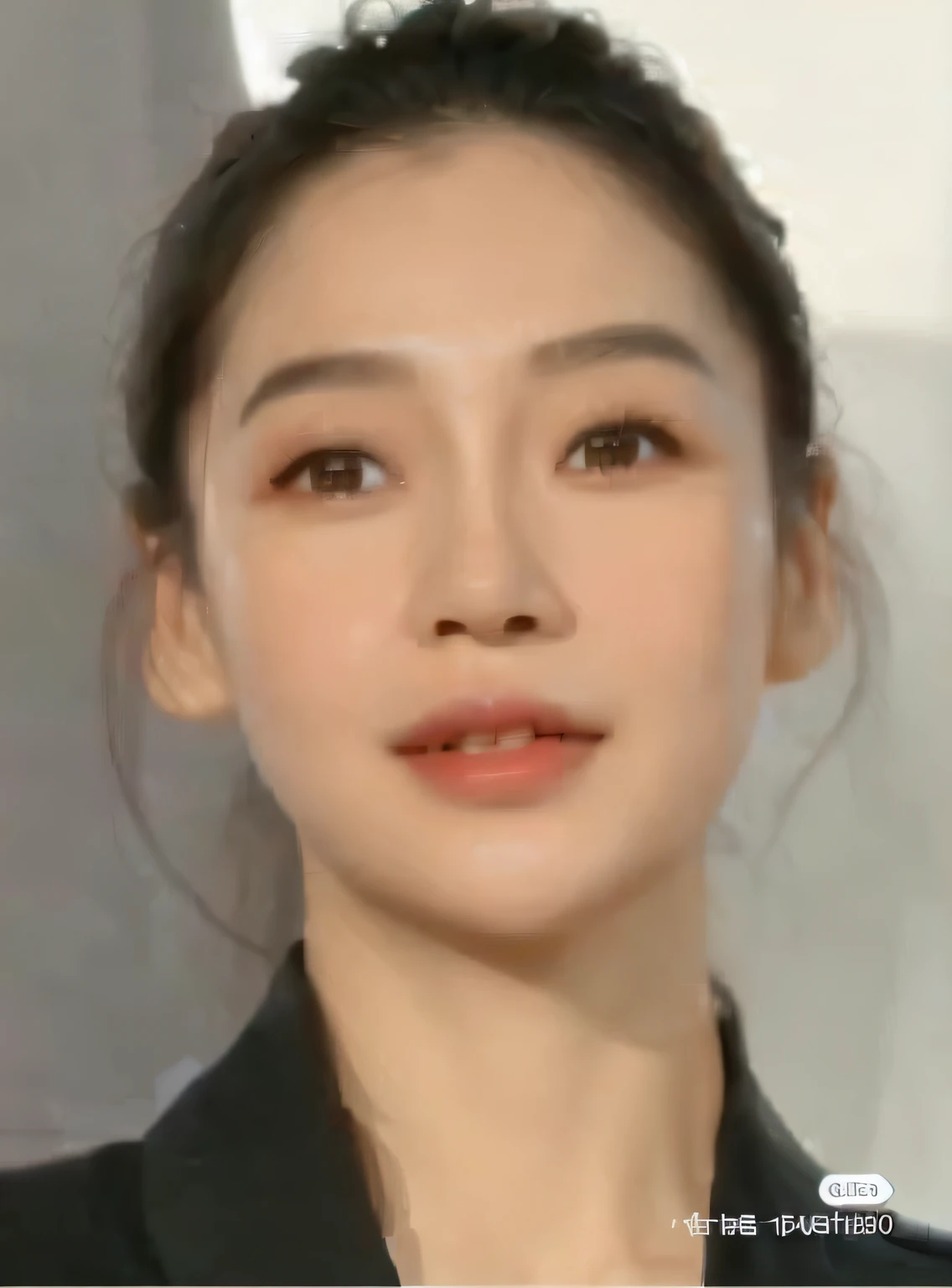 Aalfid image of a woman in a black jacket and black blouse, She is facing the camera, jia, gongbi, lulu chen, wan adorable korean face, female actress from korea, with high cheekbones, song hye - kyo, Korean symmetrical face, Xianxia, dilraba dilmurat, pal...