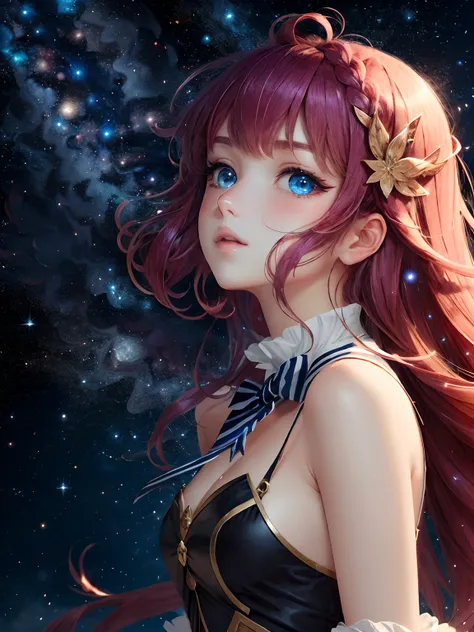 anime frames， combats， strength， magia， A princess， cavalier， firey， highly  detailed， tmasterpiece， illustration， black ribbon， Beautiful detail glow， hair between eye， neck bowtie， Best quality at best， Extremely detailed Cg Unity 8K wallpaper， beautiful...