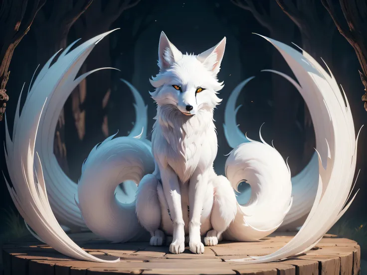 （（（（White fox with 9 tails））））