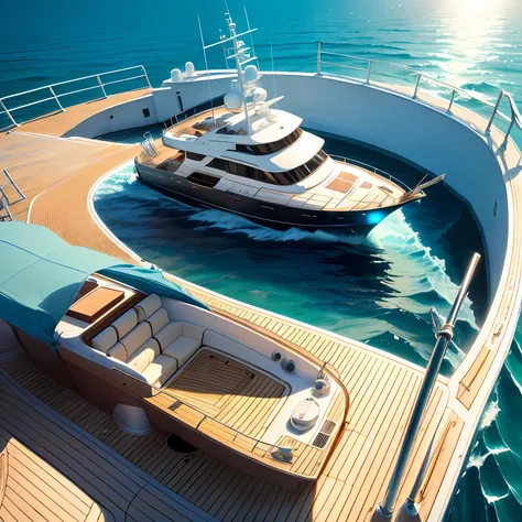 Yacht sea sun