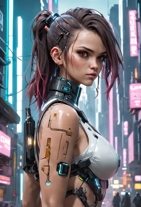 ((melhor qualidade)), ((obra-prima)), (detalhado: 1.4), ....3d, (Bruna Marquezine) como uma imagem de uma linda mulher cyberpunk, (((corpo inteiro))), HDR (high dynamic range), ray tracing, NVIDIA RTX, Super-Resolution, Unreal 5, Subsurface dispersão, Text...