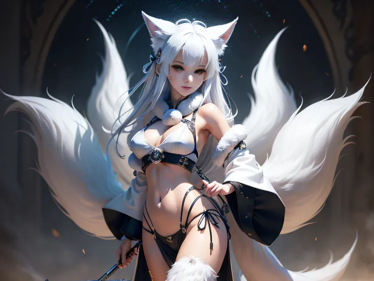 （（（（White fox with 9 tails））））