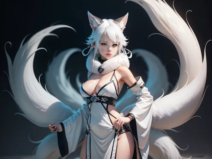 （（（（White fox with 9 tails））））