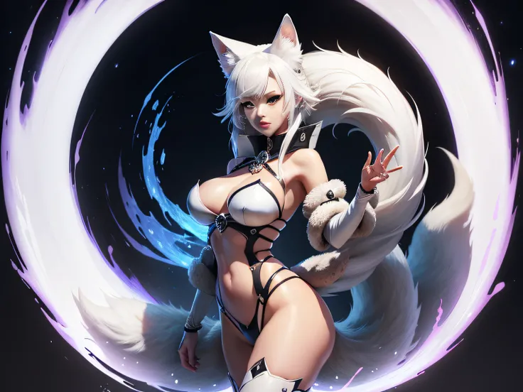 （（（（White fox with 9 tails））））