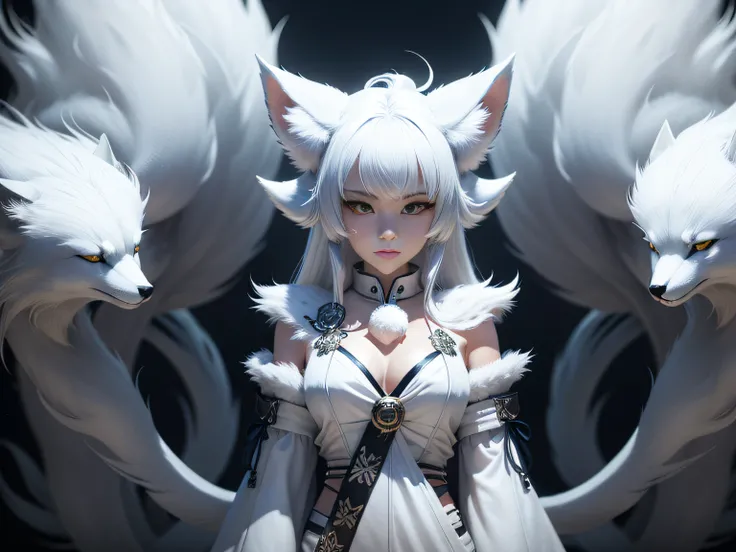 （（（（White fox with 9 tails））））