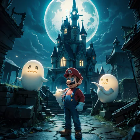 Mario in Boos ghost castle