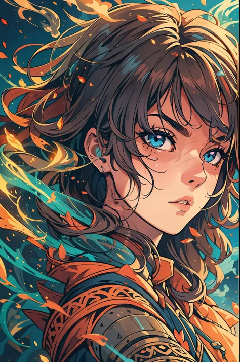 "Create a mesmerizing, high-definition artwork in an anime style featuring a captivating smoke background. Emphasize vibrant colors, intricate details, and a wide angle perspective. Enhance the composition with soft lighting and elements of fantasy."