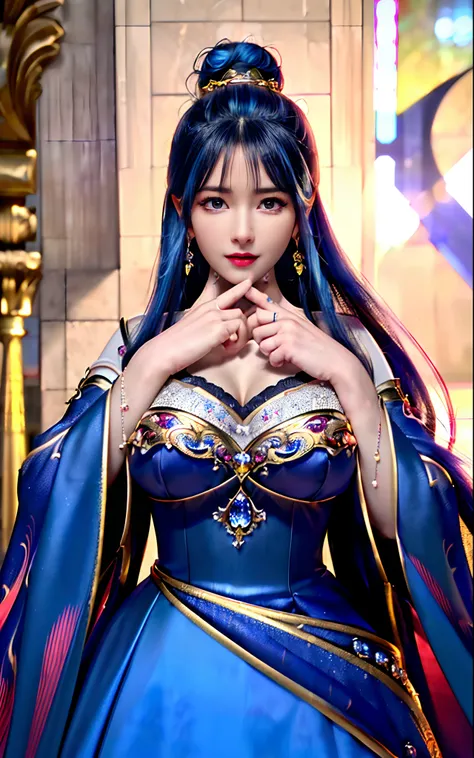 ((realisticity: 1.2)), ((realistic: 8K UHD)), ((best resolution: 8K UHD)), hyper detailed, best quality,masterpiece,highres,cg, ((1 girl hyper detailed and hyper realistic) ) , ((beautiful queen, hyper realistic and hyper detailed)),((white skin, beautiful...