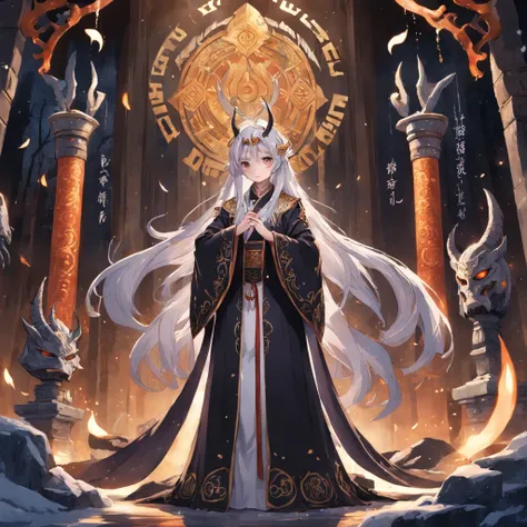 In a dark night，The seven emperors gathered in the mysterious forbidden place。They are dressed in ornate robes，Wears a golden crown，There were mysterious runes flashing on his body。Their hair color varies，Some are as dark as night，Some are fiery as flames，...