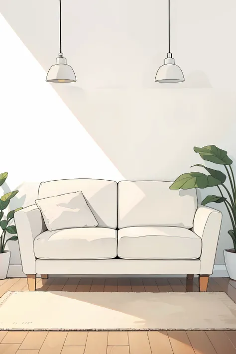 Sofa in a white room with a white wall, sofa, old sofa, fundo da sala de estar