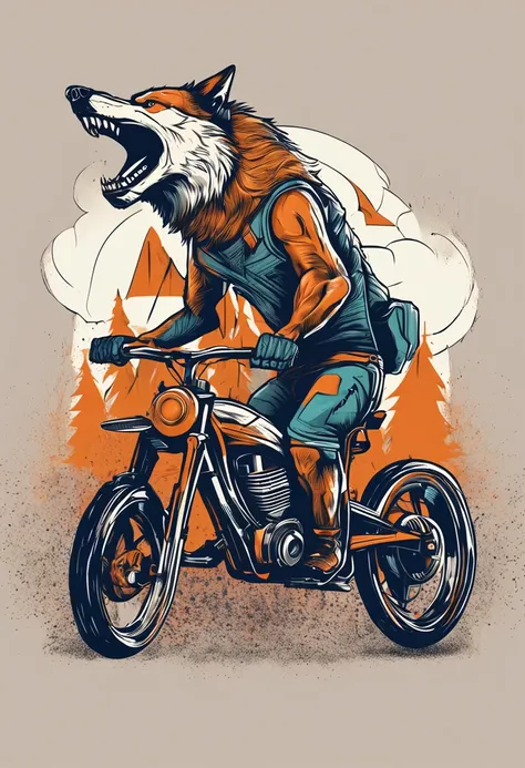 Logotipo da Crest Wolves bike