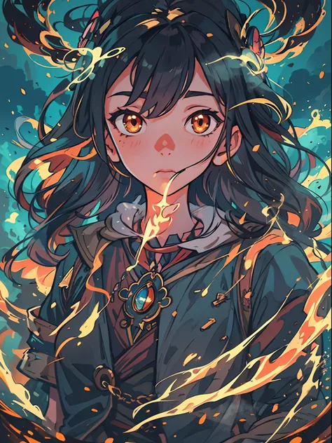 "Create a mesmerizing, high-definition artwork in an anime style featuring a captivating smoke background. Emphasize vibrant colors, intricate details, and a wide angle perspective. Enhance the composition with soft lighting and elements of fantasy."