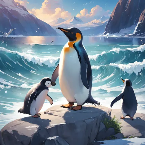 Generate masterpieces and ultra-high quality penguin images。Subject to the following conditions:、Can you please create a beautiful penguin image？

Only one penguin should appear in each image。Do not contain other penguins or animals。Make sure there is only...