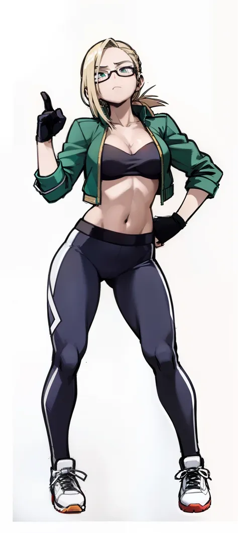 my hero academia style, anime girl, female, trending on artstation pixiv, (full body shot 0.5), wide hips, wide thighs, medium b...