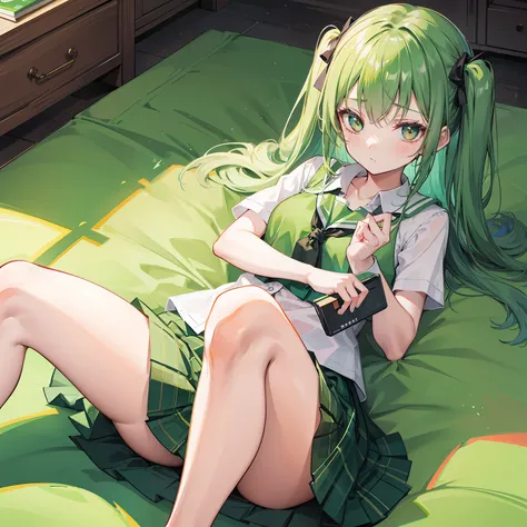 Green tea schoolgirl，It looks innocent and pathetic，Endearing，Arouse the protective desire of others