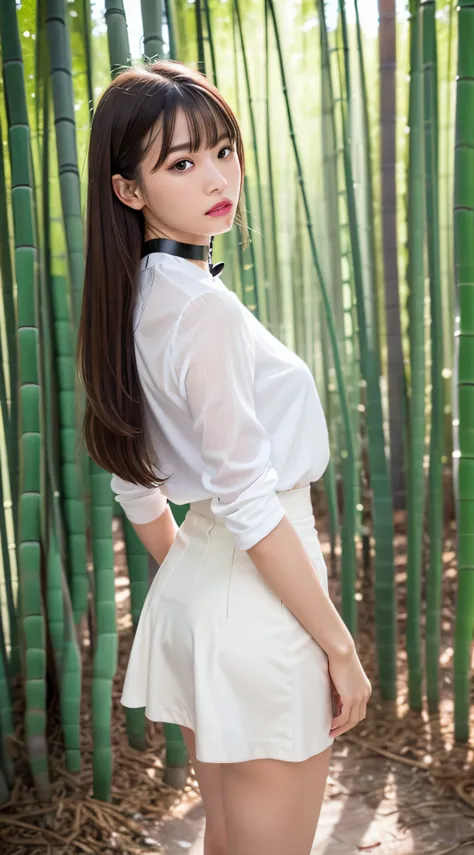 (Best Quality, 8K, masutepiece, Ultra HD: 1.3), 1girl in, agalactia ,light brown hair, Blunt bangs, hair behind ear, hair over shoulder, Long hair,  slender body shape, Ultra Fine Face, Delicate lips, Beautiful eyes, Double eyelids, lipsticks, thin blush ,...