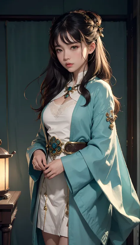 (1girl:1.3),solo,__body-parts__,
official art, unity 8k wallpaper, ultra detailed, beautiful and aesthetic, beautiful, masterpiece, best quality,Fantastical Atmosphere, Calming Palette, Tranquil Mood, Soft Shading,
Miko priestess, charm spell, talisman fam...