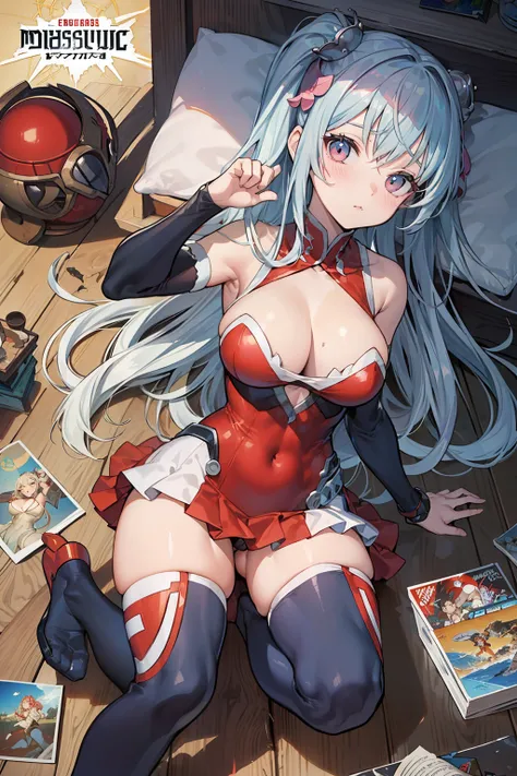 (((top-quality)))、(((ultra-detailliert)))、(((​masterpiece)))、(((comics)))、Superhero、action、Dynamic、Pow、Strong hit、Large breasts indicate cleavage、Exuding chaotic emblem Vessel of irreverent madness Rising and denying Numbness, blinking Disturbing sleep（Hak...