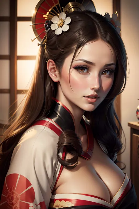 Lucy Pinder, portrait, geisha