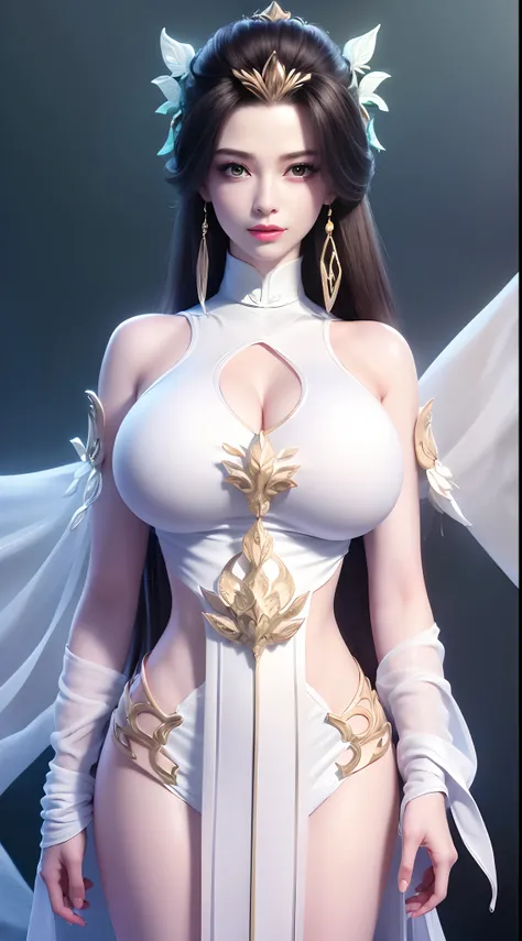 Solo, 1 Beautiful Female, Wuxia World, (1 Girl), (Full figure:1.2), (standing:1.1), (Xiuxian World), (big breasts, round breasts:1.4), (muscle abs), (big buttock:1.1), (shiny skin:1.1), Chinese Immortal Wuxia, (Purple Cross-collared Top, Ancient Long Skirt...