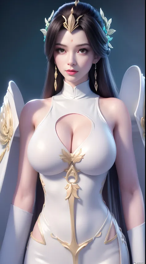 Solo, 1 Beautiful Female, Wuxia World, (1 Girl), (Full figure:1.2), (standing:1.1), (Xiuxian World), (big breasts, round breasts:1.4), (muscle abs), (big buttock:1.1), (shiny skin:1.1), Chinese Immortal Wuxia, (Purple Cross-collared Top, Ancient Long Skirt...