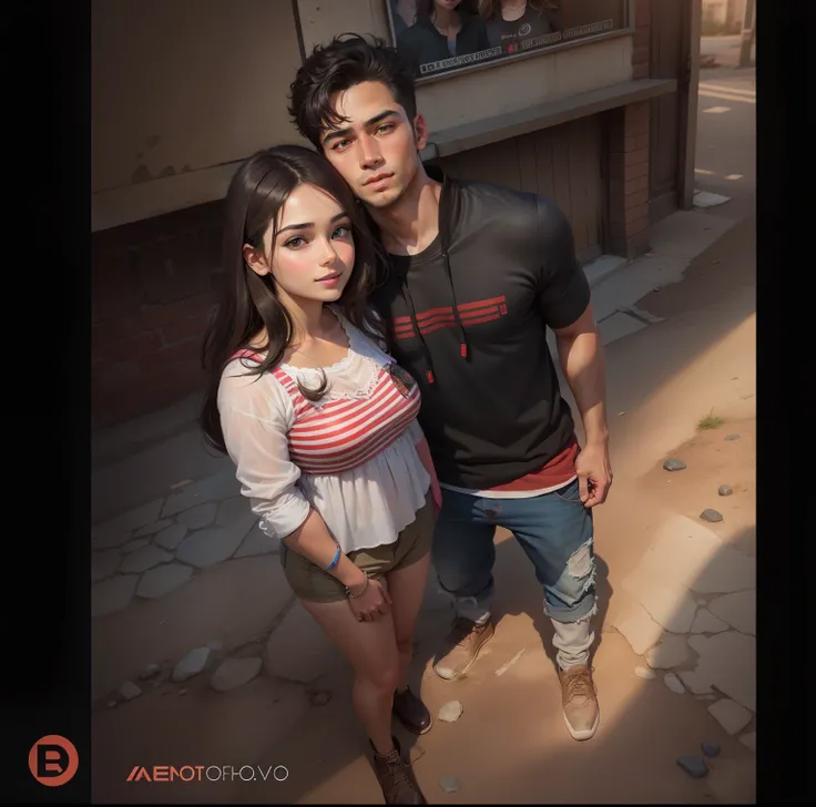 changed background,realistic face,handsome boy and beautiful girl