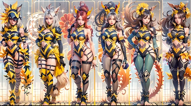 In the beautiful illustration of this super-grand scene，The ultra-long-range lens is shown（Eight unique centaur characters：9.9），They all have their own characteristics，Vivid and interesting。Radiant angelic centaurs from the heavenly realm，To the hellish ce...