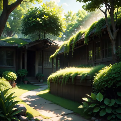 Fresh green in summer、Sunlight、nature backdrop、Unreal Engine、Realistic, photorealistic、16K、cinematic、realistic shaded、hyper quality、highly detailed、cinematic lighting、ray tracing、colorful、brush stroke --auto