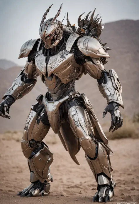 a crisp sharp full body iposing-impending-threatening stance action pose photo of an epic ultimate grand futuristic Centurian Thorgorian-Predator hybrid Imperial Warlord-warrior made of futuristic materials & alloys & sci-fi mechanical cyborg-human-android...