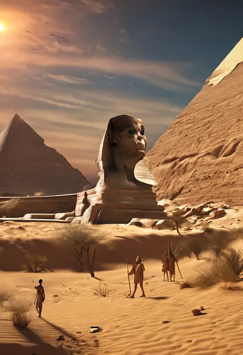 ancient egypt, hyper-detailed, egyptian landscape