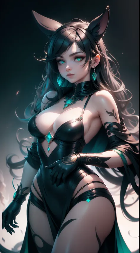 Beautiful and gorgeous rabbits and humanoids in Final Fantasy style, clean detailed faces, complex clothing, analogous colors, Glowing shadow, beautiful gradation, Depth of field, Clean image, High quality, High detail, High definition, Luminous Studio gra...