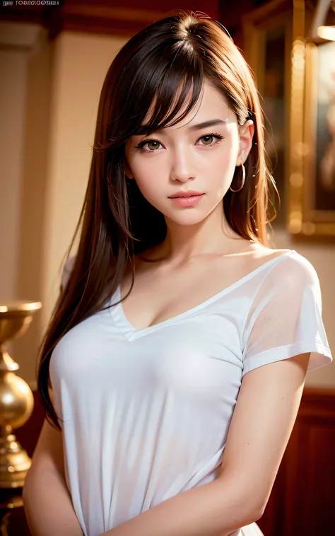 (8K, Raw photo, Best Quality, masterpiece:1.2), (Realistic, photorealistic:1.37),1girl in,16 years old,Beautiful,lovely,Cute, Neat and clean beauty,Luminescent,with a loving look on your face, close up of face, telephoto lens, the background is blurred, (S...