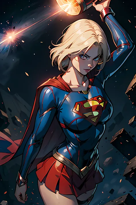 Supergirl when defeated by Grail (daughter of darkseid) Supergirl gets slammed by the Grail