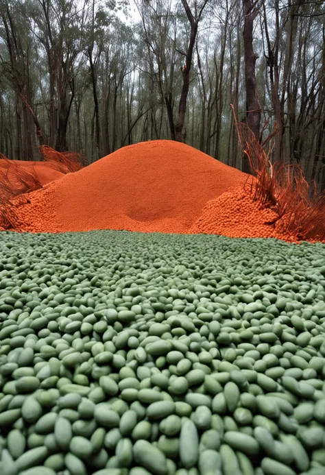 Soybeans spilled