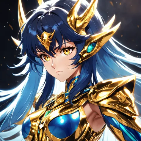 Gold Saint Seiya，Warriors，battle hardened，Gold Warframe，Ornate ornamentation，Sharp，Strong body，Clear lines，Determination，Mysterious runes，Peculiar light around。